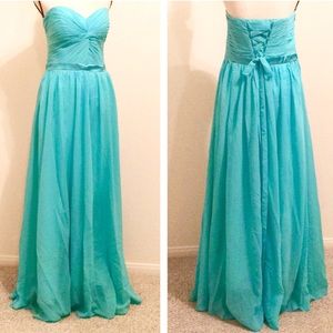 NWOT women’s aqua formal/perfect prom dress!